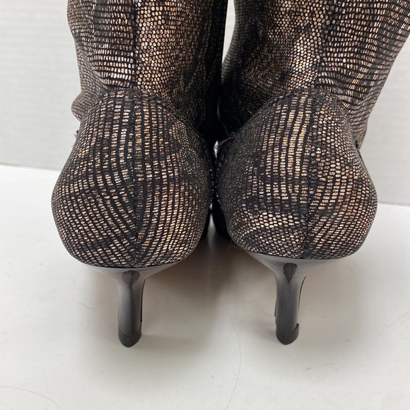 Donald J Pliner Snake Print Stretch Knee High Boots - Picture 3 of 9